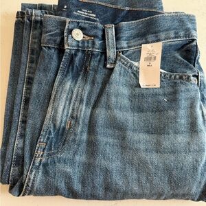 NEW Old Navy Women’s Baggy Barrel Relaxed Fit Blue Jeans